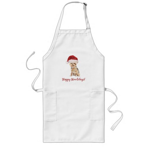 Happy Howlidays Yorkshire Terrier Long Apron