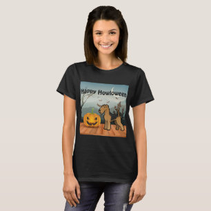 Happy Howloween Airedale Terrier T-Shirt
