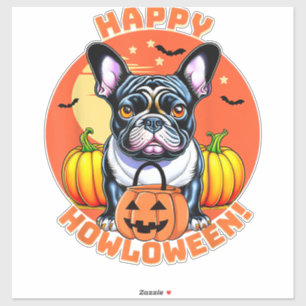 Happy Howloween French Bulldog frenchie dog hallow Sticker