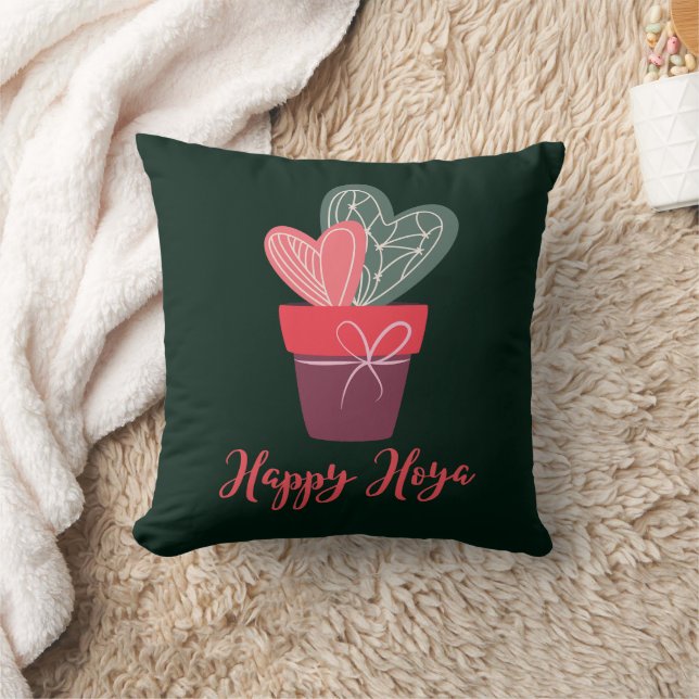 Happy Hoya Cute Love Valentine's Day Romantic Throw Pillow (Blanket)