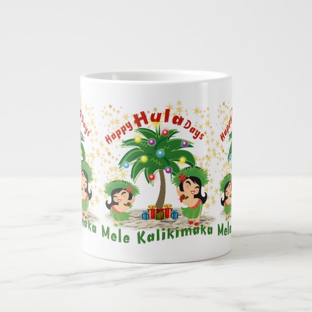 Happy Hula Days 3 Jumbo Mug (Front)