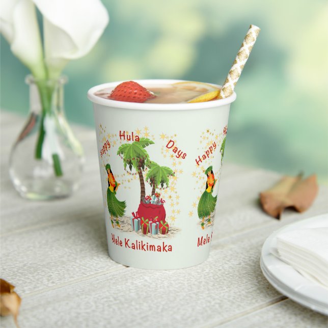 Happy Hula Days Paper Cup (Insitu)