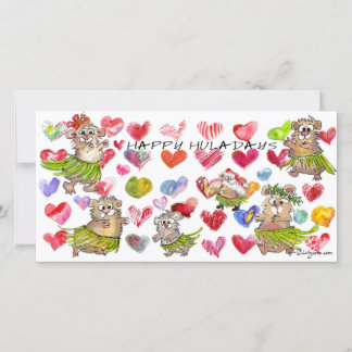 Happy Huladays Christmas Card