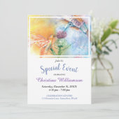 HAPPY HUMMING BIRDS PARTY EVENT INVITE (Standing Front)