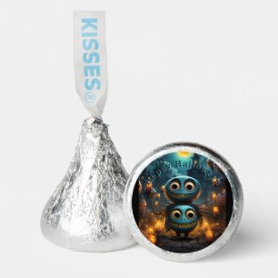 Happy Humorous Creepy Blue Gremlins Big Eyes Hershey®'s Kisses®