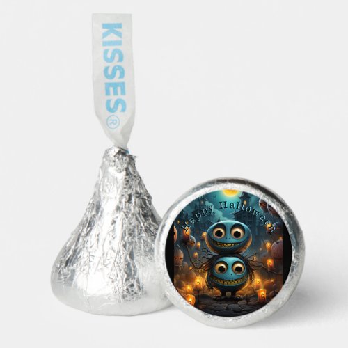 Happy Humorous Creepy Blue Gremlins Big Eyes  Hersheys Kisses