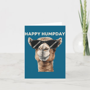 Happy Hump Day Camel Funny Midweek Motivational Qu Card