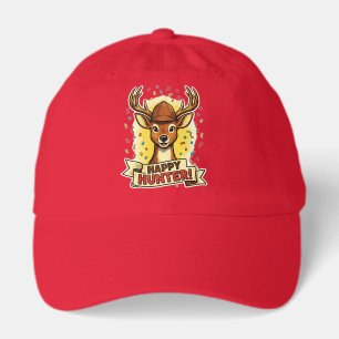 Happy hunting celebration deer fun festive huntin hat