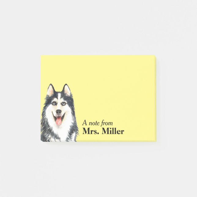 Happy Husky Personalized Notes (Front)