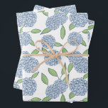 Happy Hydrangea Gift Wrap<br><div class="desc">These doodled hydrangea flowers add a preppy flair to your gift.</div>