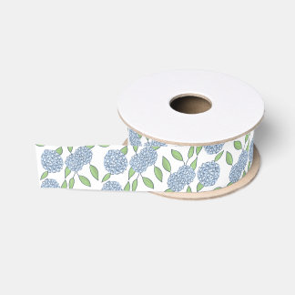 Happy Hydrangea Something Blue Wedding Grosgrain Ribbon