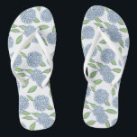 Happy Hydrangeas Something Blue Wedding Weekend Flip Flops<br><div class="desc">A sweet and unexpected something blue as you get ready on your wedding weekend. Would be a great bridesmaid gift! Flower girl option available in my shop.</div>