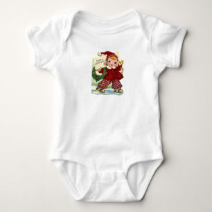 Happy Ice Skater Baby Tee