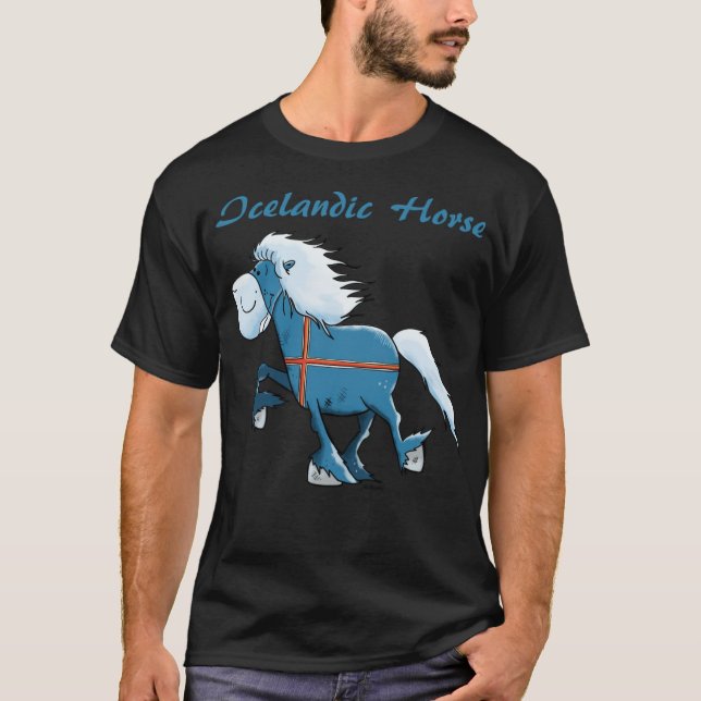 Happy Icelandic horses  T-Shirt (Front)