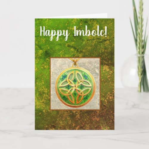 Happy Imbolc Celtic Holiday Card