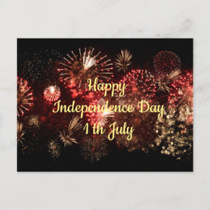 Happy Independence Day 1 th July Postcard