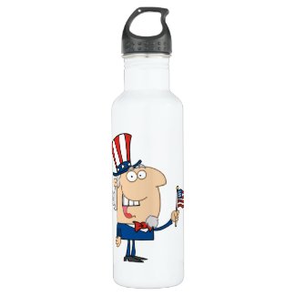 Happy Independence Day 24oz Water Bottle