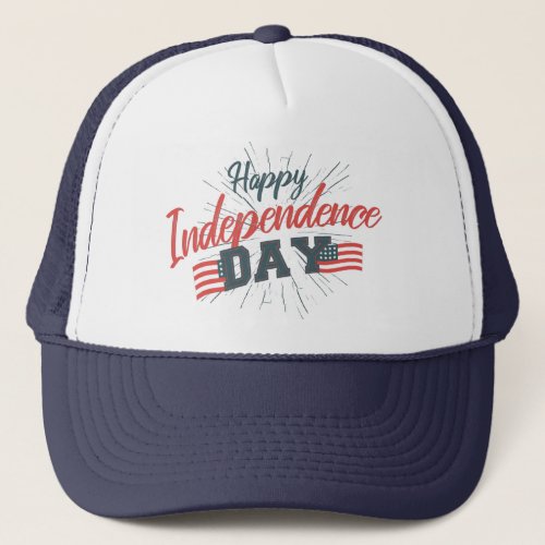 Happy Independence Day _ 4th of July Gift Trucker Hat