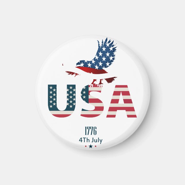 Happy Independence day 4th of July  Magnet (Front)