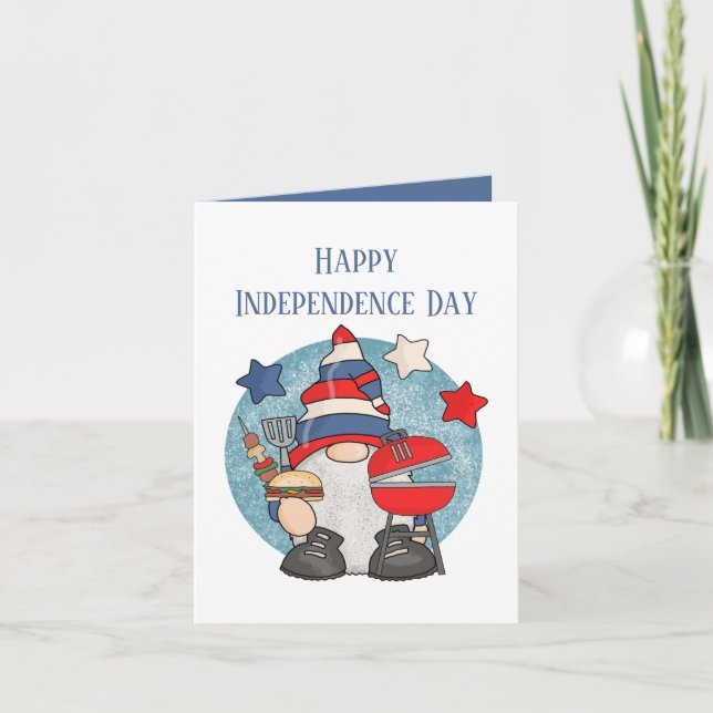Happy Independence Day add sentiment Holiday Card (Front)