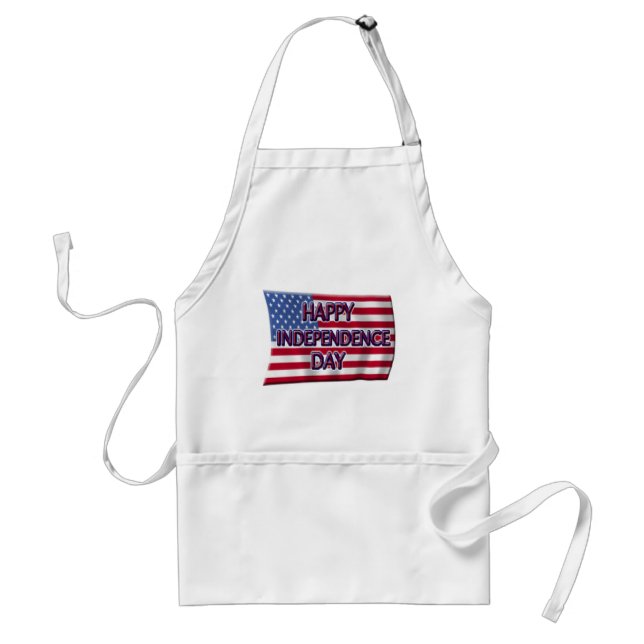 Happy Independence Day Adult Apron (Front)