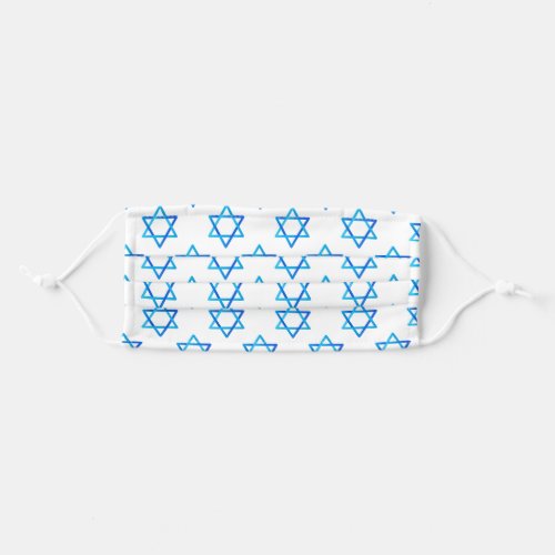 Happy Independence Day Blue Star of David pattern Adult Cloth Face Mask