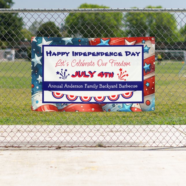 Happy Independence Day | Fourth of July Banner (Insitu)
