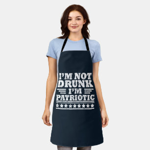 Happy independence day funny 4th of july apron
