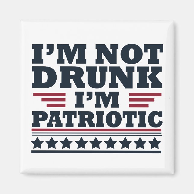 Happy independence day funny 4th of july magnet (Front)