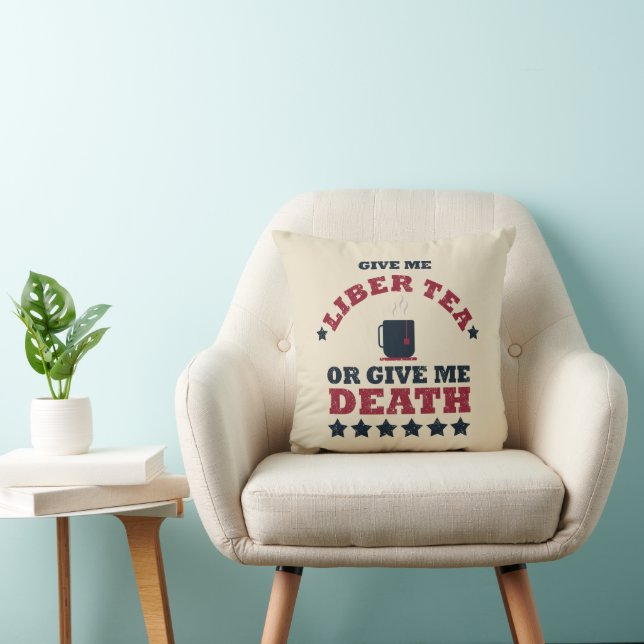 Happy independence day funny 4th of july throw pillow (Chair)