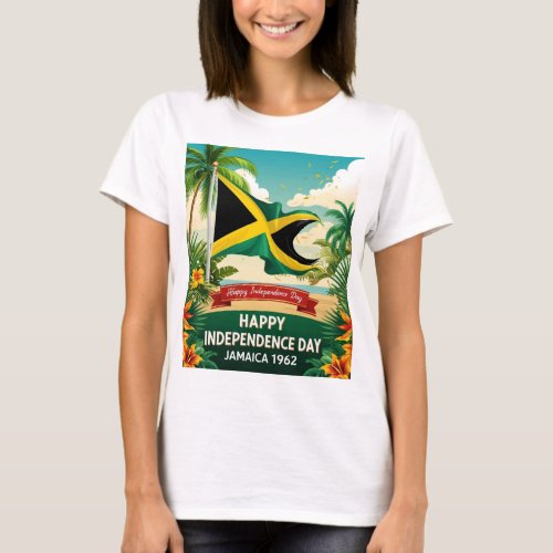 Happy Independence Day Jamaica 1962 Proud T_Shirt