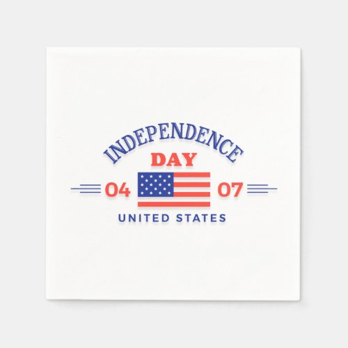 Happy Independence Day Paper Napkins