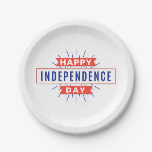 Happy Independence Day Paper Plates