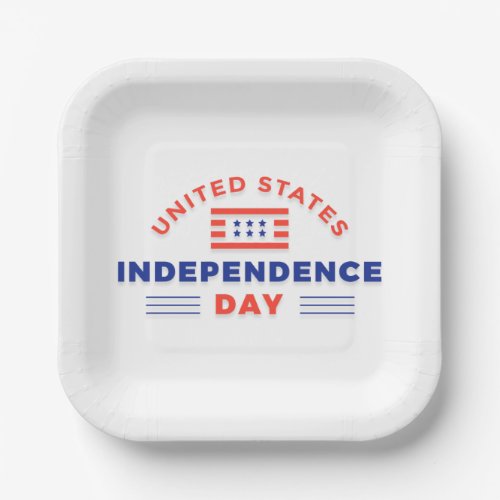 Happy Independence Day Paper Plates