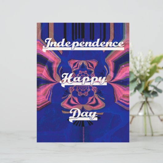 Happy Independence Day Patriotic Vector Design (Standing Front)