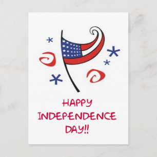 Happy Independence Day Postcard