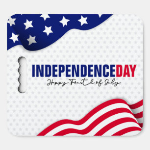 Happy Independence Day Stadium Seat Cushion