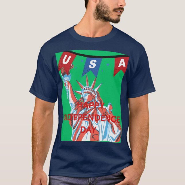 HAPPY INDEPENDENCE DAY  T-Shirt (Front)