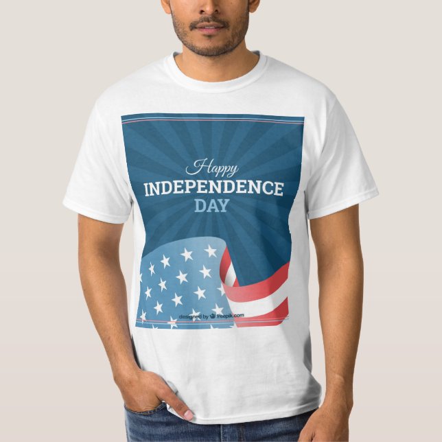 Happy Independence Day T-Shirt Design (Front)