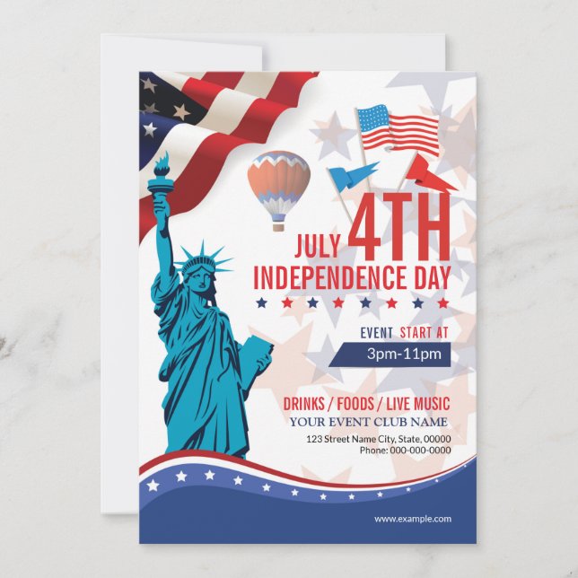 Happy Independence Day Template (Front)
