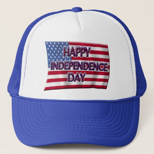 Happy Independence Day Trucker Hat