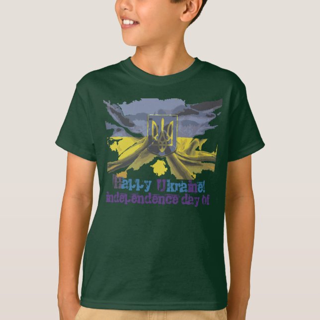 Happy Independence Day, Ukraine T-Shirt (Front)