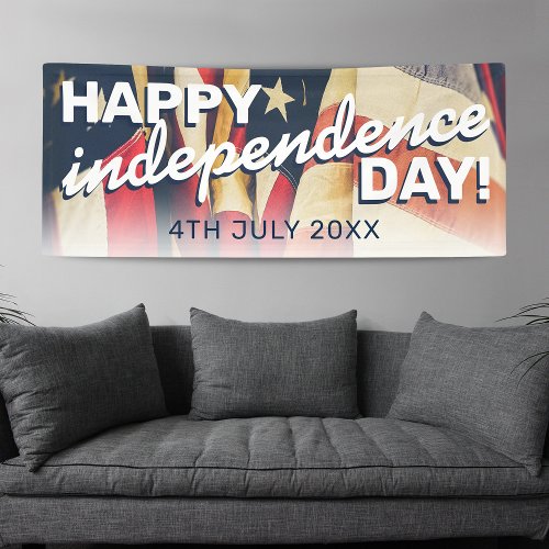Happy Independence Day US Patriotic Banner