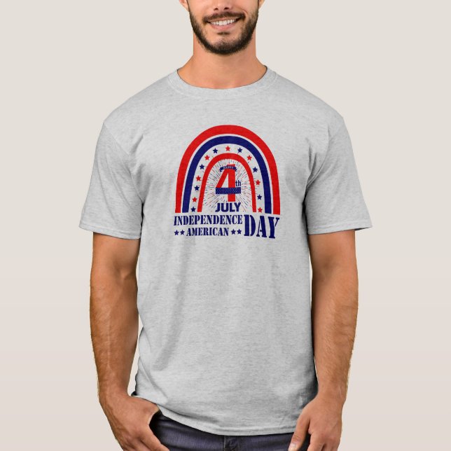 Happy Independence day USA 4 th July in USA T-Shirt (Front)