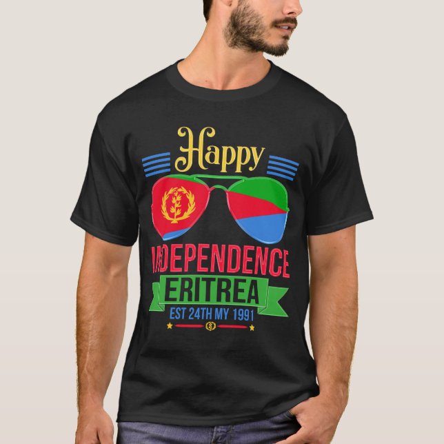 Happy Independence Eritrea, Eritrean Flag Premium T-Shirt (Front)
