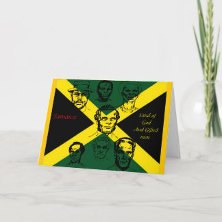 Happy independence jamaica greeting cards