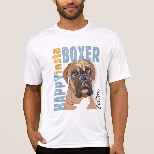 Happy Insta Boxer - Zani Mo Dog T-Shirt (Front)