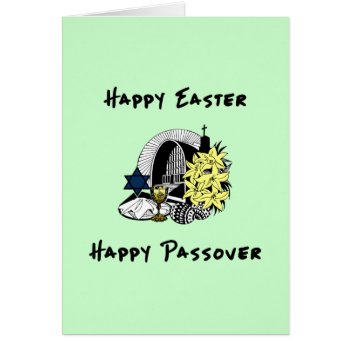 Happy Interfaith Easter And Passover by bonfirechristmas at Zazzle