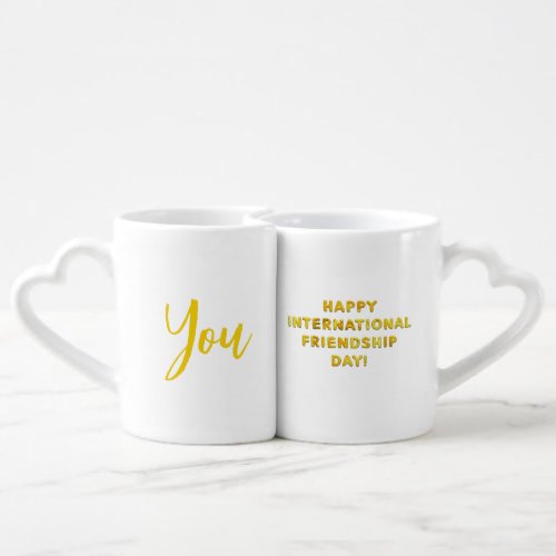 Happy International Friendship Day Coffee Mug Set