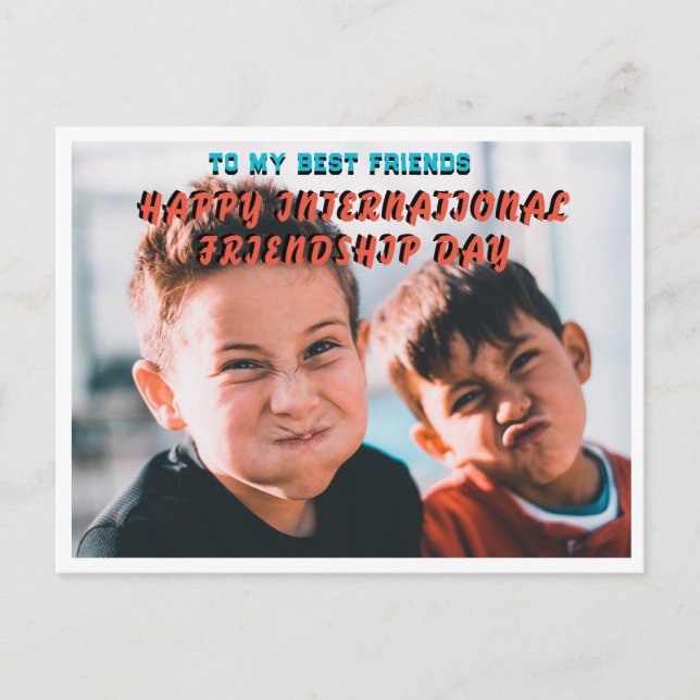 HAPPY INTERNATIONAL FRIENDSHIP DAY POSTCARD (Front)